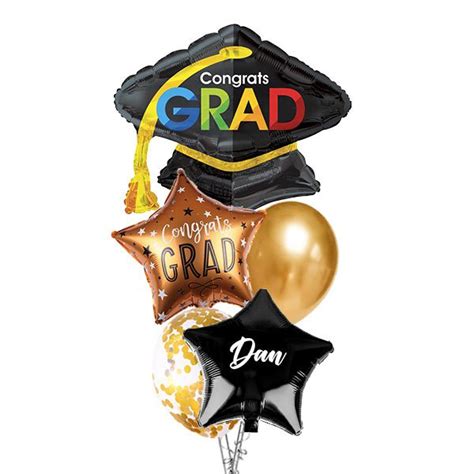 Congrats Grad Cap Balloon Bouquet