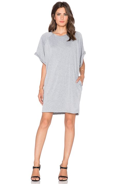 Lyst Blq Basiq T Shirt Dress In Gray