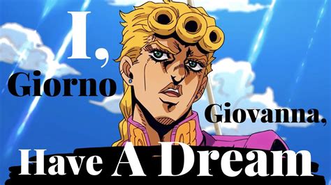 Learn Japanese With Anime I Giorno Giovanna Have A Dream Youtube