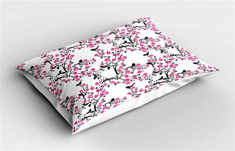 Cherry Blossom Pillow Sham Decorative Pillowcase 3 Sizes For Bedroom