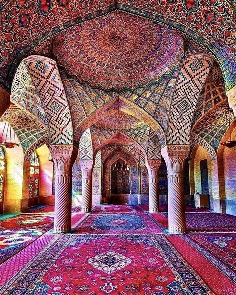The Nasir Al Mulk Mosque In Shiraz Iran Is Also Known As The Pink Mosque The Pink Mosque Gets