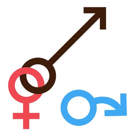Sex Symbol Gender Man And Woman Interracial Connected Symbol Male And