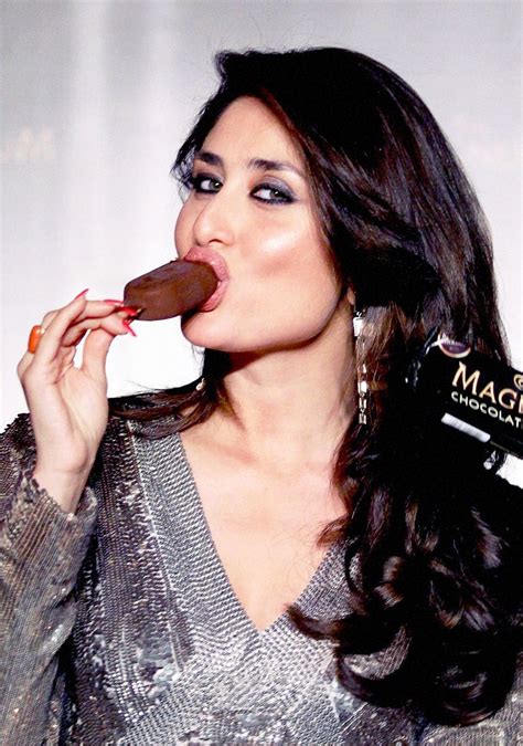 Kareena Kapoor Khan Sloppily Eats An Ice Cream Bar Kareena Kapoor