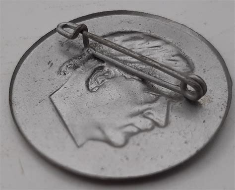 1930s Early Nsdap Adolf Hitler Party Partisan Pin Silver
