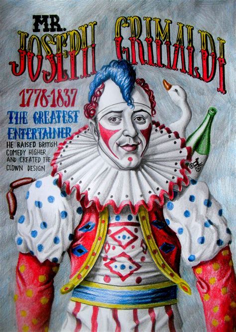 Joseph Grimaldi1778 1837 The First Clown In History Clown Vintage