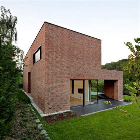 Impressive Brick Monolithic Home With Minimalist Interiors Podfuscak