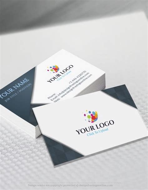 Just like your about us page template on your website, your business card needs to explain what you do, convey a sense of trust, and introduce your brand. Free Business Card Maker app - 3D Wave Business card Template