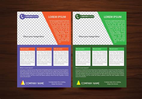 vector brochure flyer design layout template   size
