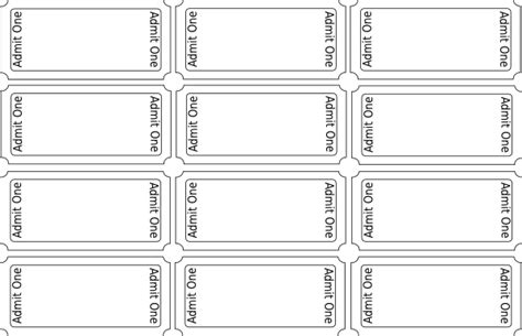 Blank Ticket Cliparts Download Free Printable Tickets