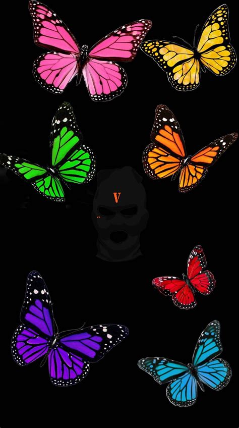 Looking for the best purple butterflies wallpaper? Aesthetic Vlone Butterfly Wallpaper - KoLPaPer - Awesome ...