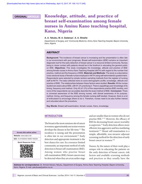 To the best of our knowledge, this is the first study that describes the development of a validated questionnaire with satisfactory content and face validity and reliability examining the knowledge, attitude and practice of malaysian hajj pilgrims towards prevention of respiratory tract infections. (PDF) Knowledge, attitude, and practice of breast self ...