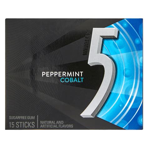 5 Gum Peppermint Colbalt 15ct Snacks Fast Delivery By App Or Online