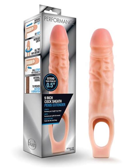 Performance 9 Inches Cock Sheath Penis Extender Beige On Literotica