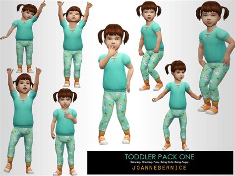 The Sims Resource Toddler Pose Pack 1