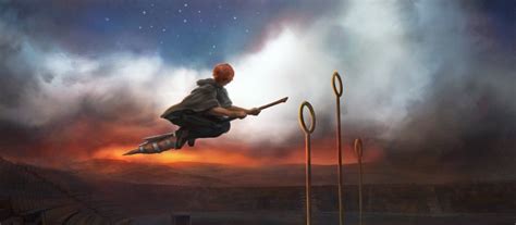 Ron Weasley On The Quidditch Pitch Harry Potter Fan Art Harry Potter