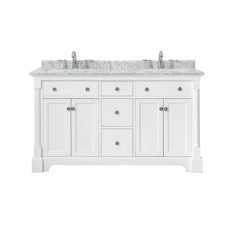 Ove Decors Claudia 60 In W X 22 In D Bath Vanity In Pure White With