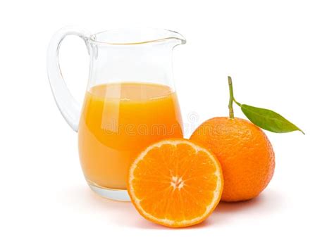Mandarin Satsuma Or Tangerine Juice Stock Image Image Of Glass