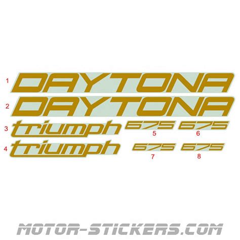 Triumph Daytona 675 2012 Decals