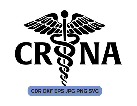 Crna Svg Cut File Instant Download Nurse Anesthetist Clipart Etsy