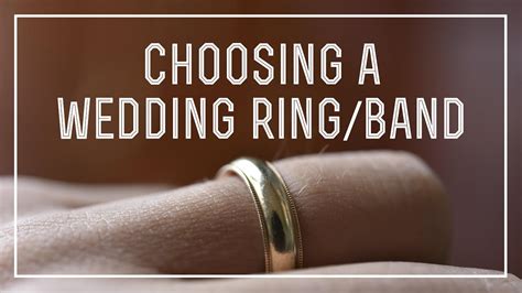 How To Choose A Wedding Band Ring Youtube