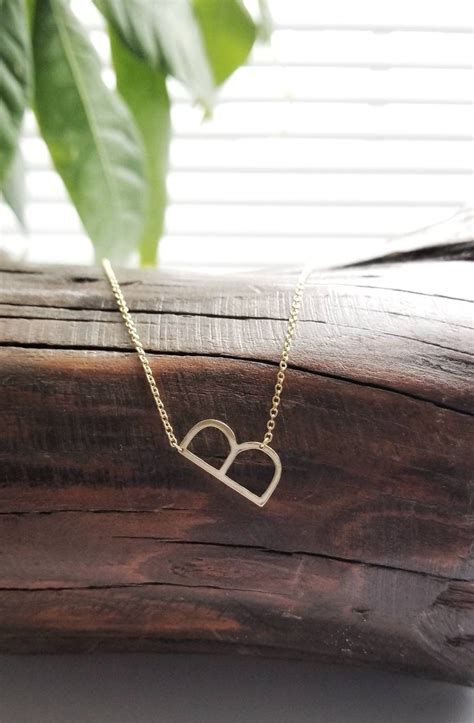 Sideways Initial Necklace Letter Necklace Initial B Sideways Initial