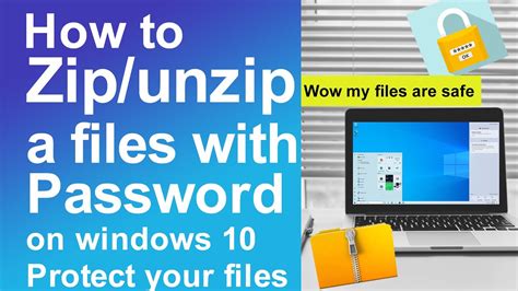 How To Zipunzip A File With Password On Windows 10 Youtube