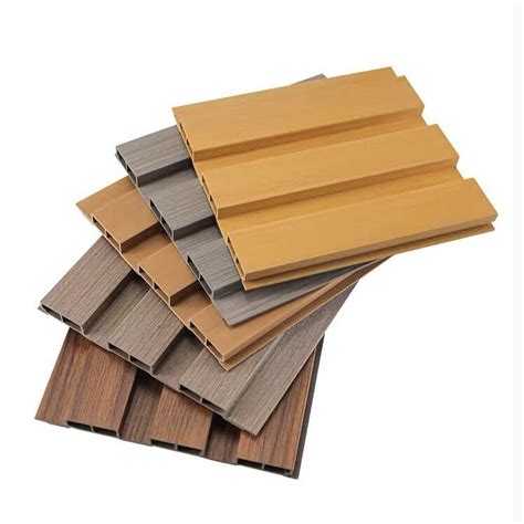 Wooden Grain Pvc Panel Wpc Interior Fluted Wall Panels Designs For