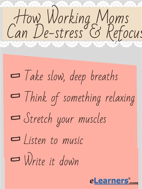 How Working Moms Can De Stress And Refocus