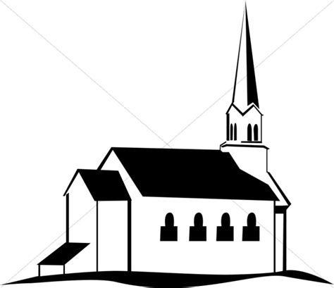 Church Black And White Clipart Free Download On Clipartmag