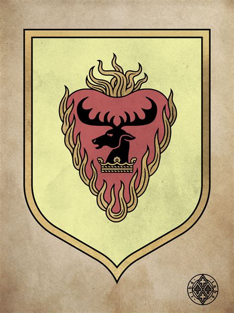 House Baratheon Of Dragonstone Coat Of Arms By Tibstabs On Deviantart