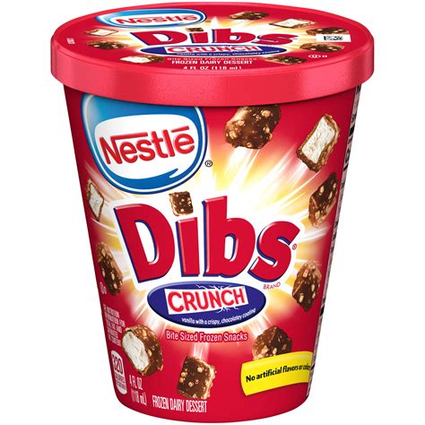 Nestle Dibs Crunch Ice Cream 4 Fl Oz Cup