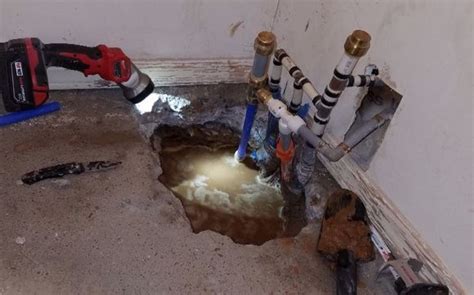 Under Slab Water Leak Repair By Arkansas Backflow And Plumbing Inc In