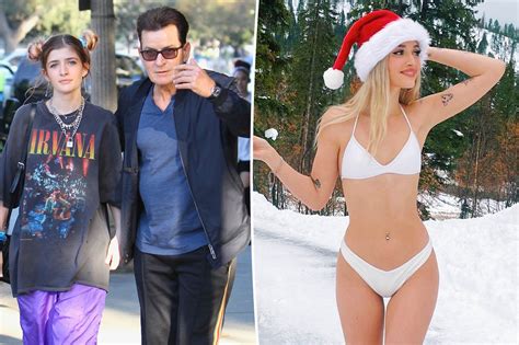 Denise Richards Charlie Sheen S Daughter Sami Wears Bikini Santa Hat