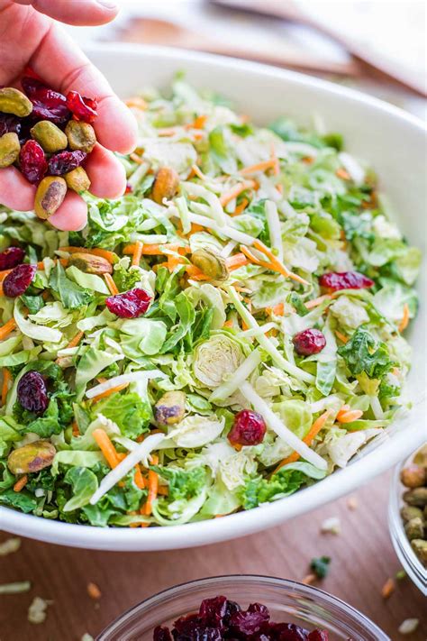 Superfoods Brussels Sprout Salad Two Healthy Kitchens