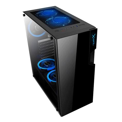Gabinete Gamer Xzeal XZ130 Black ATX Incluye 3 Ventiladores RGB