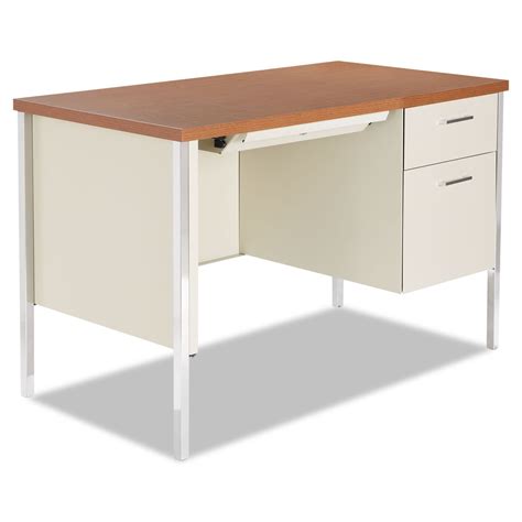 Buy Alera Plus Single Pedestal Steel Desk Metal Desk 45 14w X 24d X