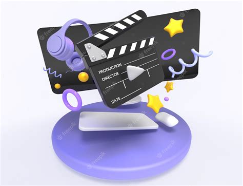 premium photo online cinema banner cartoon video streaming service concept for watching movies