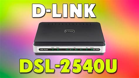 Обзор Adsl Router D Link Dsl 2540u Youtube