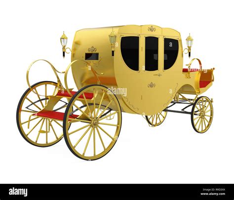 Vintage Carriage Isolated Stock Photo Alamy