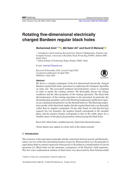 Rotating Five Dimensional Electrically Charged Bardeen Regular Black Holes Request Pdf