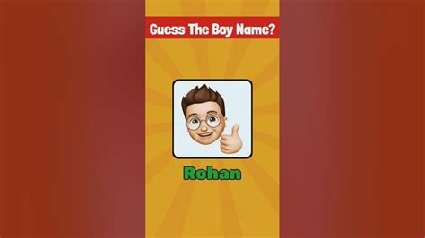 Guess The Boy Name 🤔 Shorts Youtubeshorts Quiz Youtube