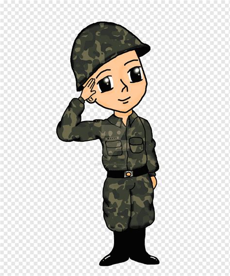 Soldado Dibujo Ejército Militar Caricaturas Verdes Gente Niño