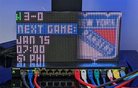Wifi Led Nhl Scoreboard Powered By A Raspberry Pi Ebnet