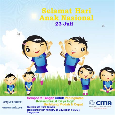 Selamat Hari Anak Nasional Cma Mental Arithmetic Indonesia