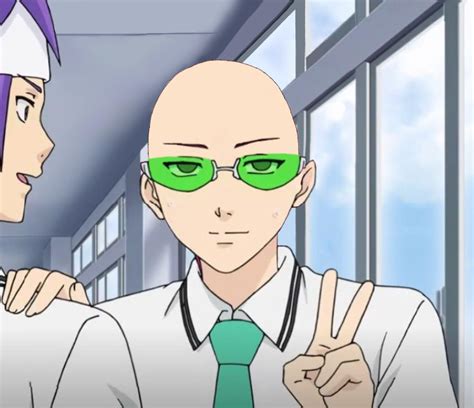 Bald Saiki Kusuo☕️ In 2021 Bald Anime Characters Anime Smile Bald Anime