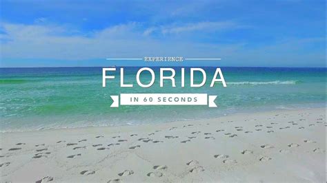 Florida Travel Experience The Sunshine State In 60 Seconds Youtube