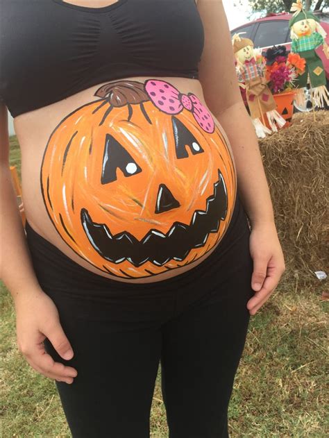 Pregnant Pumpkin Belly Pregnant Belly Painting Pregnant Halloween Costumes Pregnant Halloween