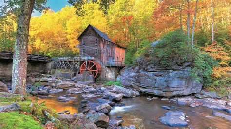 Customize your desktop, mobile phone and tablet with our wide variety of cool and interesting 8k wallpapers in just a few clicks! Autumn in Glade Creek Grist Mill UHD 8K Wallpaper | Pixelz