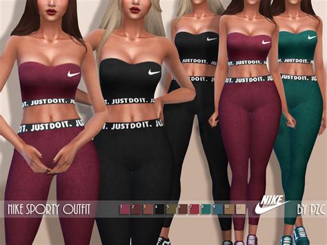 The Sims Resource Nike Sporty Outfit