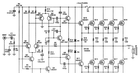 6 6 circuit diagram , :. 12v 400w Audio Amplifier Circuit Diagram - nerv